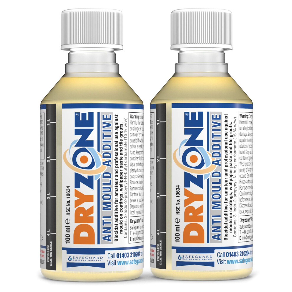 Dryzone Anti-Mould Paint Additive 100ml Packs 2 Pack