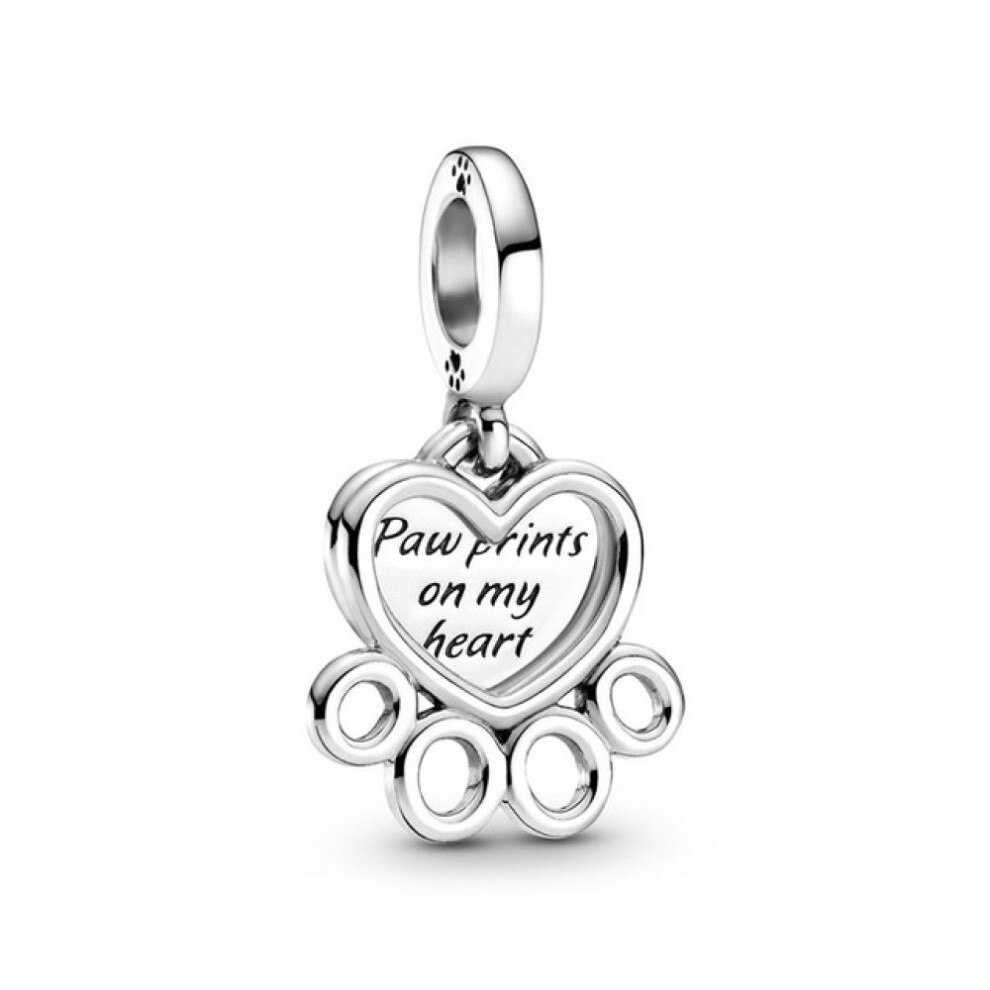 (BDCP4) Fashion charm Fit Pandora 925 Silver Women's Cat Claw Pendant, Bee Beads, Compatible with Original Bracelet, Handmade Jewelry Gift