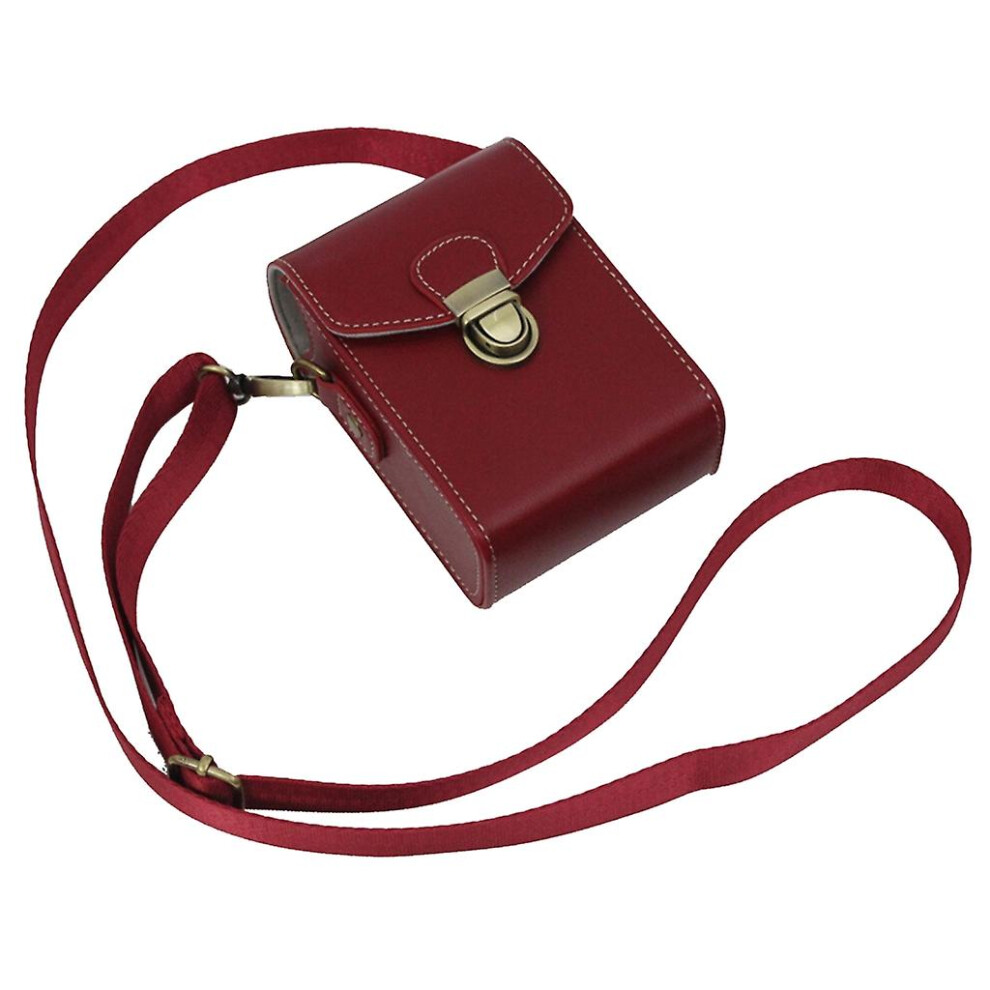 (Wine ) Camera Bag Pu Leather Video Case Protective Pouch For G9x G7x G7x2 Sx710 Sx700 Red 8795863796710