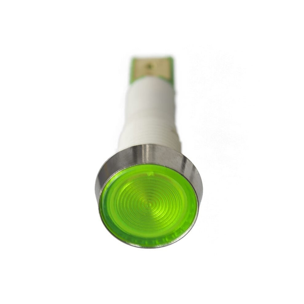 (Green) Panel Mount Indicators 10Mm Chrome Bezel 5060305587731