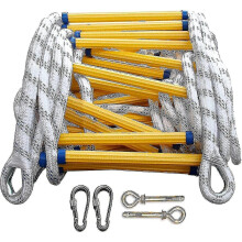 5m Fire Escape Ladder, Fire Escape Rope Ladder Flame Resistant Emergency Fire Safety Evacuation Ladde