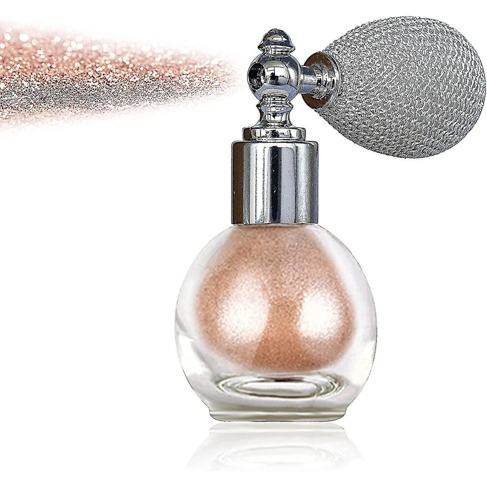 Gold (02 ) Glitter Powder Spray,Highlighter Powder Spray Face Glitter Powder For Hair,Face,Body Cosmetics
