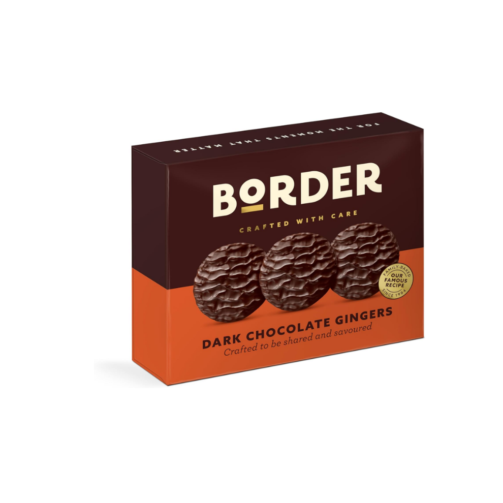 Border Luxury Biscuits - Dark Chocolate Gingers - Box to Share (255 g)