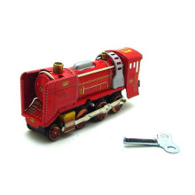 Vintage Tin Train Running Toy Clockwork Toy Model Furniture Decoration Craft
