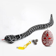 (Black) Remote Charging Realistic Cobra Toy