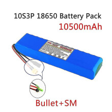 (Bullet SM) 36v 10.5ah Battery Ebike Battery Pack 18650 Li-ion Batteries 10s3p 350w 500w For High Power Electric Scooter Motorcycle Scooter