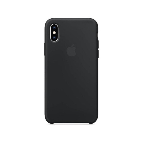 (Black) Silicone Phone Case For Iphone X