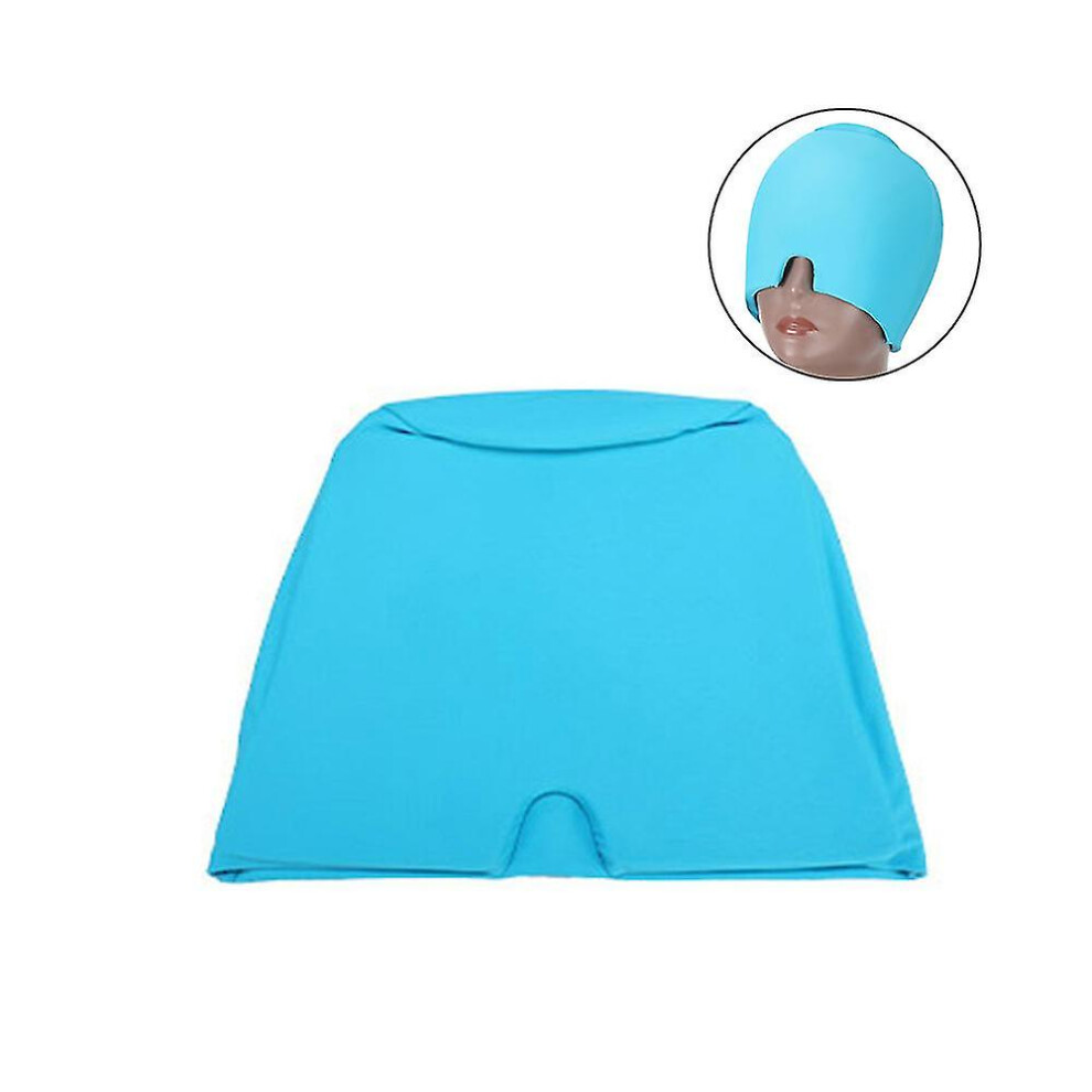 Blue (Blue) Migraine Cap Cold Compress, Migraine Relief Cap For Headache Eyes Mask For Puffy Eyes, Stress Relief