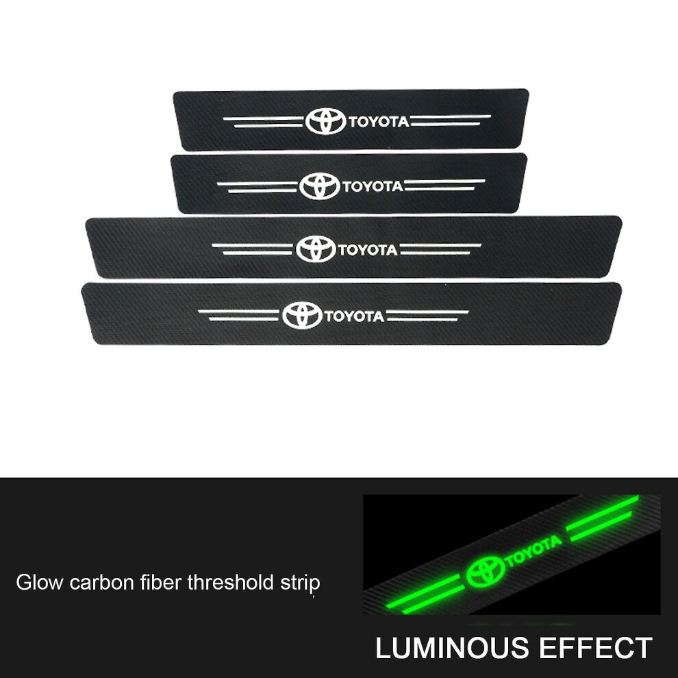 (Toyota 4Pcs) Auto Door Sill Protector Anti-Scratch Door Sill Protector For Automotive Tool Accessories 8107441094970
