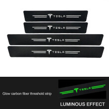 (Tesla 4pcs) Auto Door Sill Protector Anti-scratch Door Sill Protector For Automotive Tool Accessories