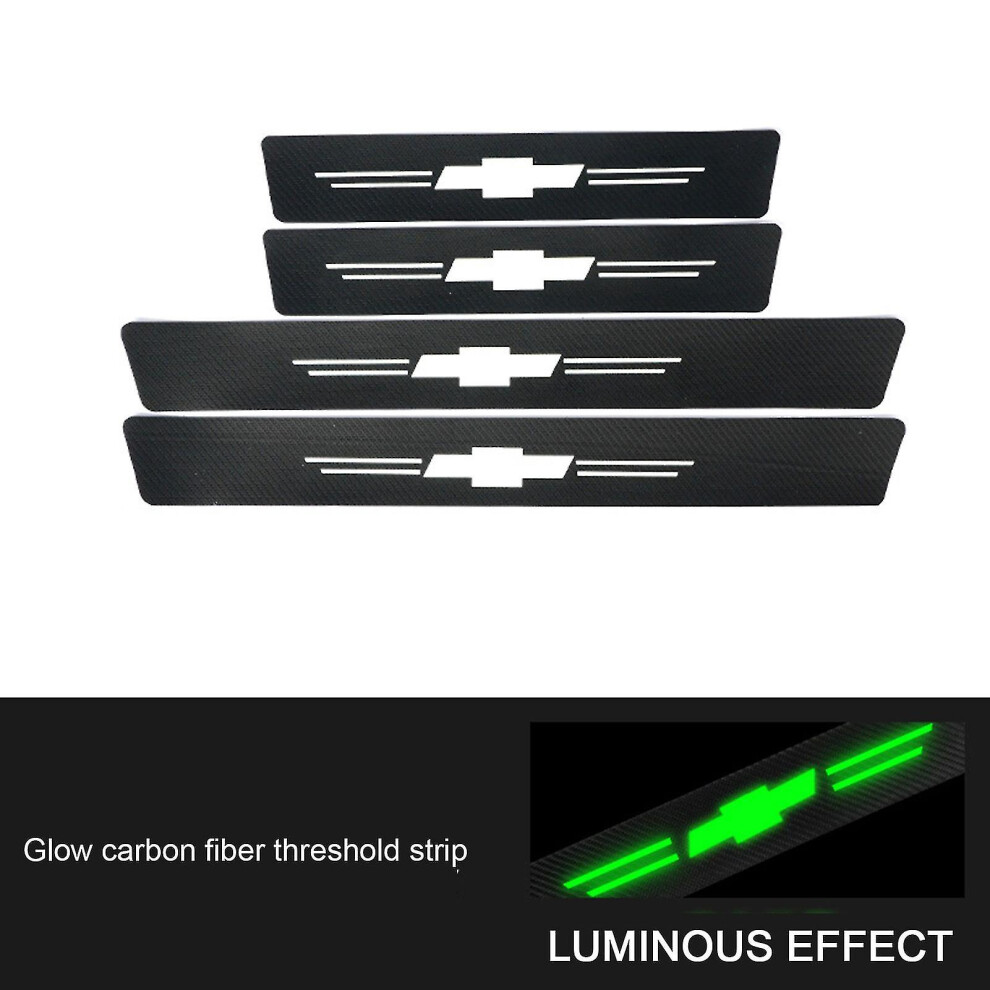 (Chevrolet 4Pcs) Auto Door Sill Protector Anti-Scratch Door Sill Protector For Automotive Tool Accessories 8107441095069