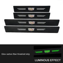 (Cadillac 4pcs) Auto Door Sill Protector Anti-scratch Door Sill Protector For Automotive Tool Accessories