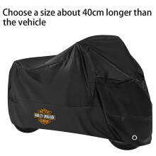 (4XL For 250cm) Motorcycle Cover Waterproof Dustproof Uv Protective Outdoor Scooter Rain Cover For Harley Davidson Electra Glide Ultra Classic