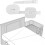 6m Co-sleeping Cot Strap, Adjustable Crib Strap Side Bed Attachment White Strap For Bedding Box Spring Bed 1