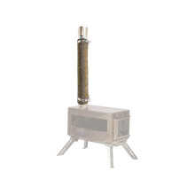 Fireproof Pipe Wrap Anti Scalding Chimney Ribbon Stove Flue Protector With 2 Clamps