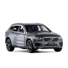 (gray) 1/32 Alloy Xc60 Suv Off-road Diecast Model Toy Cars Sound Light Pull Back Car Vehicle Toys For Children