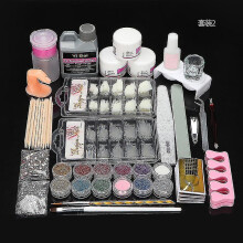 Acrylic Nail Kit For Beginners Professional 3 Colors Acrylic Powder And Liquid Setacrylic Nail Extension Kit Nail Diy Decoration For Beginners Ruikalu
