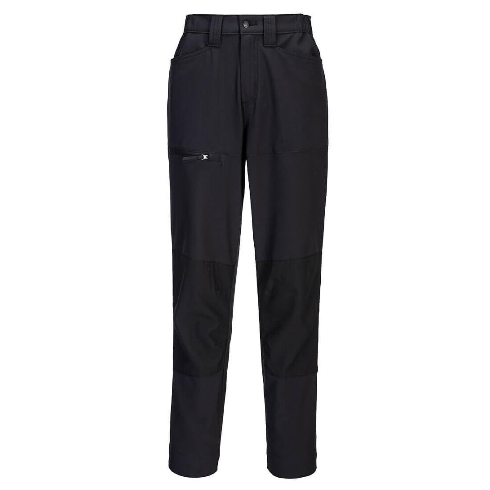 (18 UK, Black) Portwest Womens/Ladies WX2 Stretch Work Trousers
