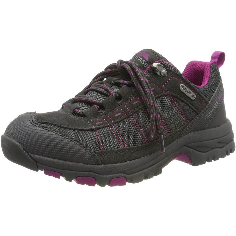 (9 UK, Castle) Trespass Womens/Ladies Scree Lace Up Technical Walking Shoes