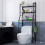 Living And Home (Black) 3-Tier Over Toilet Storage Shelves Bathroom Rack 1