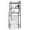 Living And Home (Black) 3-Tier Over Toilet Storage Shelves Bathroom Rack 6