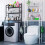 Living And Home (Black) 3-Tier Over Toilet Storage Shelves Bathroom Rack 4