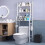 Living And Home (White) 3-Tier Over Toilet Storage Shelves Bathroom Rack 1