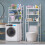 Living And Home (White) 3-Tier Over Toilet Storage Shelves Bathroom Rack 4