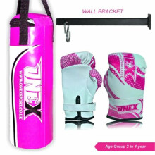 (Pink) Kids Punch bag 40cm Children Play Boxing Set