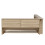 (4ft6 Double Bed 135x190cm) Storage Multifunctional  Bed Frame, MDF, White Oak 8