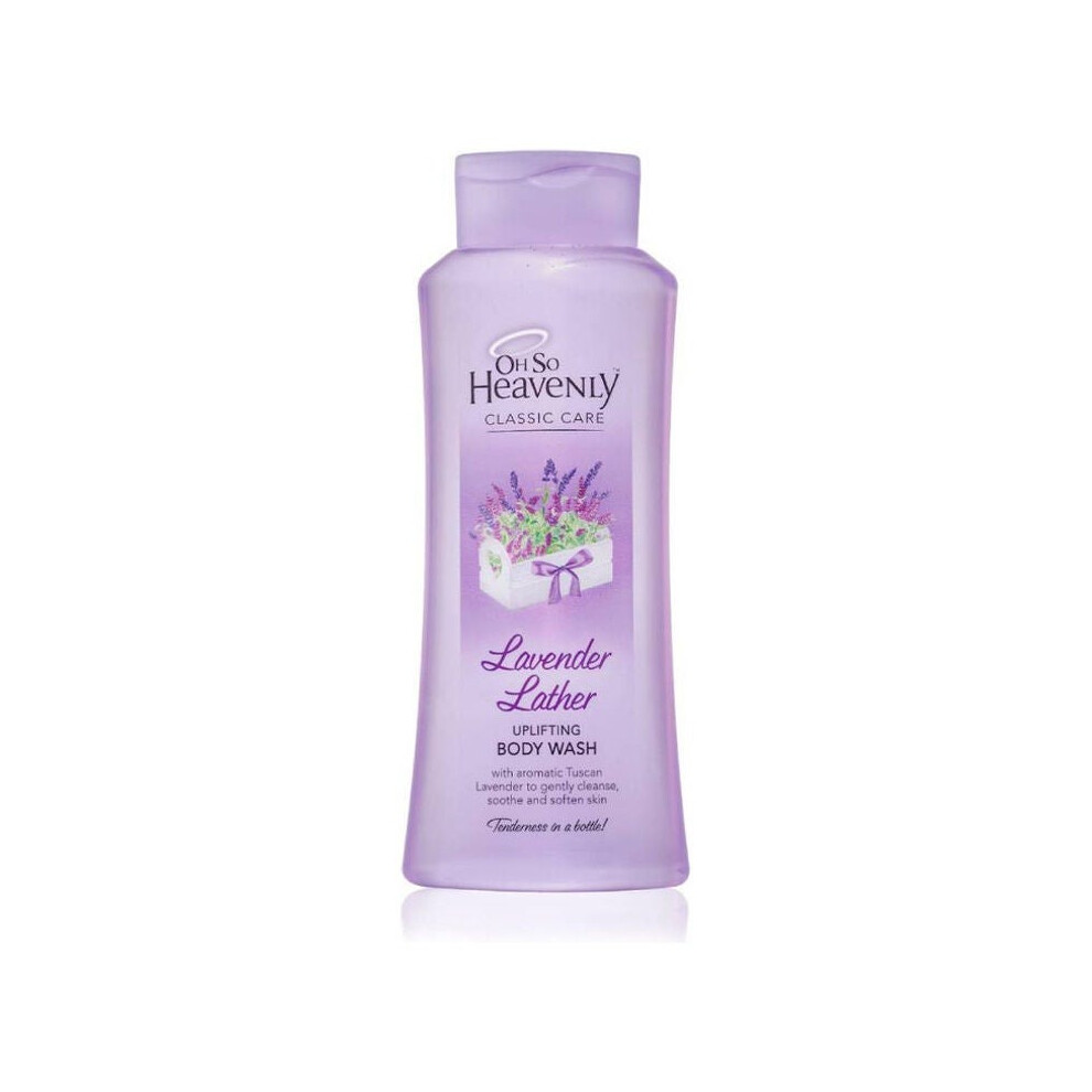 Oh So Lather Body Wash 720Ml | Soothe & Soften Skin | Calming & Moisturizing Body Cleanser | Shower Gel Heavenly/Lavender
