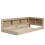 (3FT Single Bed 90x190cm) Storage Multifunctional  Bed Frame, MDF, White Oak 7