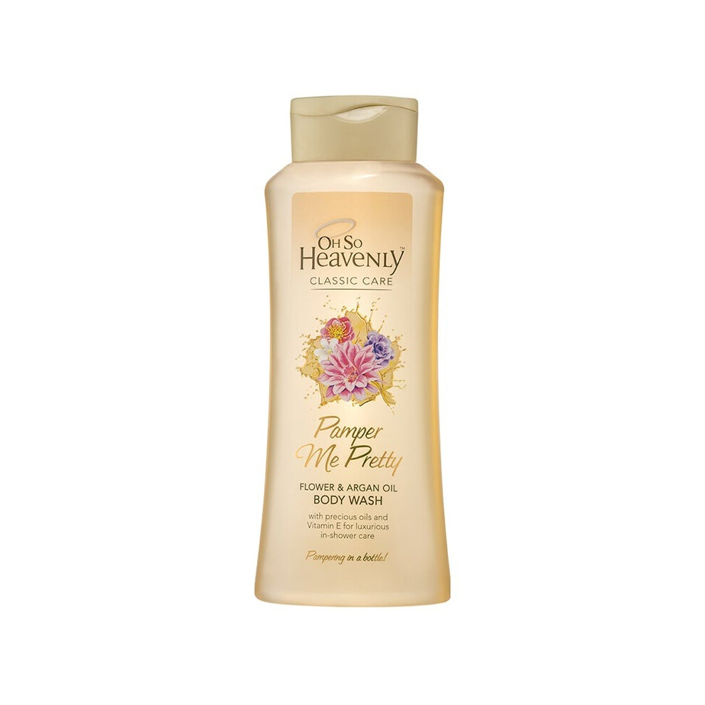 Oh So Pamper Me Pretty Flower & Argan Oil Body Wash 720Ml – Nourishing, Hydrating Shower Gel With Argan & Floral Fragrance Heavenly