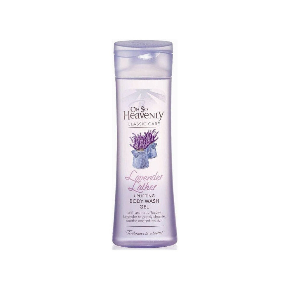 OH SO Heavenly Classic Care Lavender Lather Body Wash Gel 375ml | Relaxing, Moisturizing Shower Gel for Soft, Smooth Skin