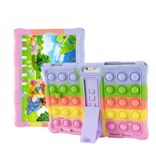 (Color shell 1) Kid's tablet 10.1-inch 6GB+128GB ROM 6000mAh, tablet with silicone cover
