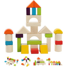 Wooden building blocks construction toy set Stacking building blocks Board games Preschool early edu