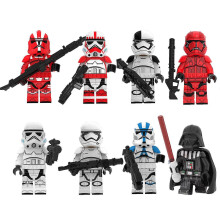 8pcs Star Wall Building Blocks Children's Assembled Building Block Mini Figure Toy