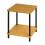 Spot On Dealz Small Side Table Bamboo Finish Bedside Table 2 Tier Occasional Tables 3