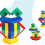 Pyramid Building Blocks Diy Children Educational Toys 3