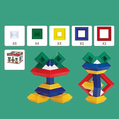 Pyramid Building Blocks Diy Children Educational Toys 1