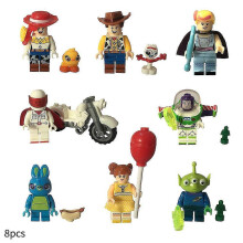 8pcs/set Toy Story Minifigure Building Blocks Mini Action Figures Toys for Kids Gifts