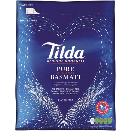 Tilda Pure Basmati Rice, 5kg 2