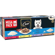 CESAR Senior Dog Pouches Sauce Selection in Jelly 40x100g