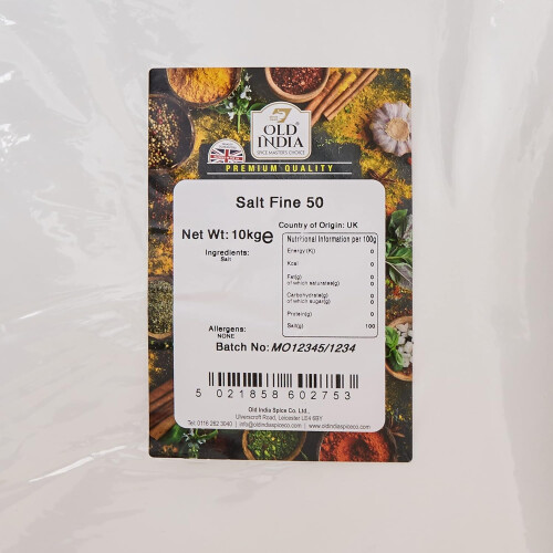 Old India Salt Fine 50 10kg 1