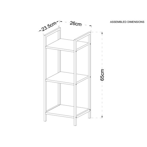 Spot On Dealz Bamboo Effect 3 Tier Shelf Stylish Durable and Space-Saving Unit 1