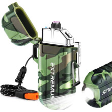Blaze 360 Rechargeable Electric Lighters, Dual Arc Lighter, Windproof Plasma Lighter, Waterproof Lighter