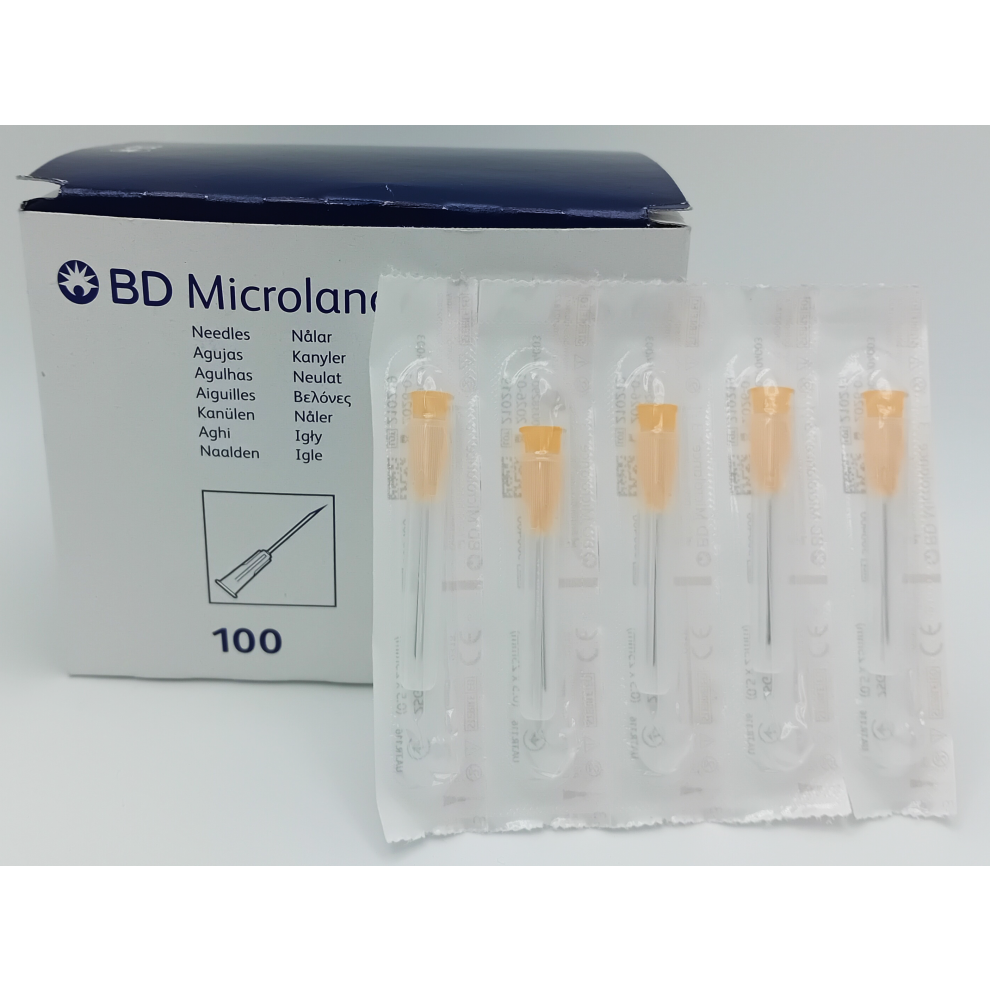 Microlance Needle Orange 25G Box Of 100 - REF: MIC003