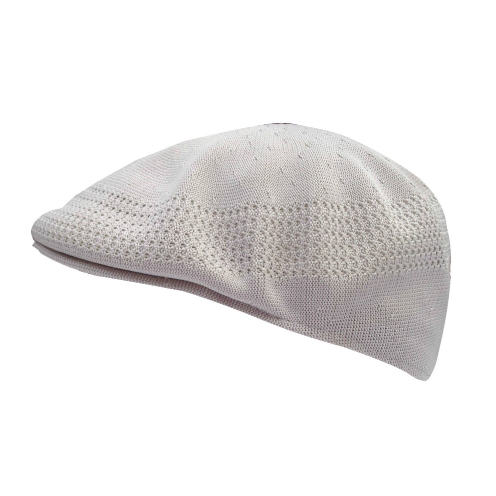 KANGOL Tropic Ventair 504 Ivy Cap 0290BC Classic Flat Driving Hat - Greige - L