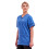 (L) Unisex Smart Scrub Blue Tunic Nurse Uniform 3