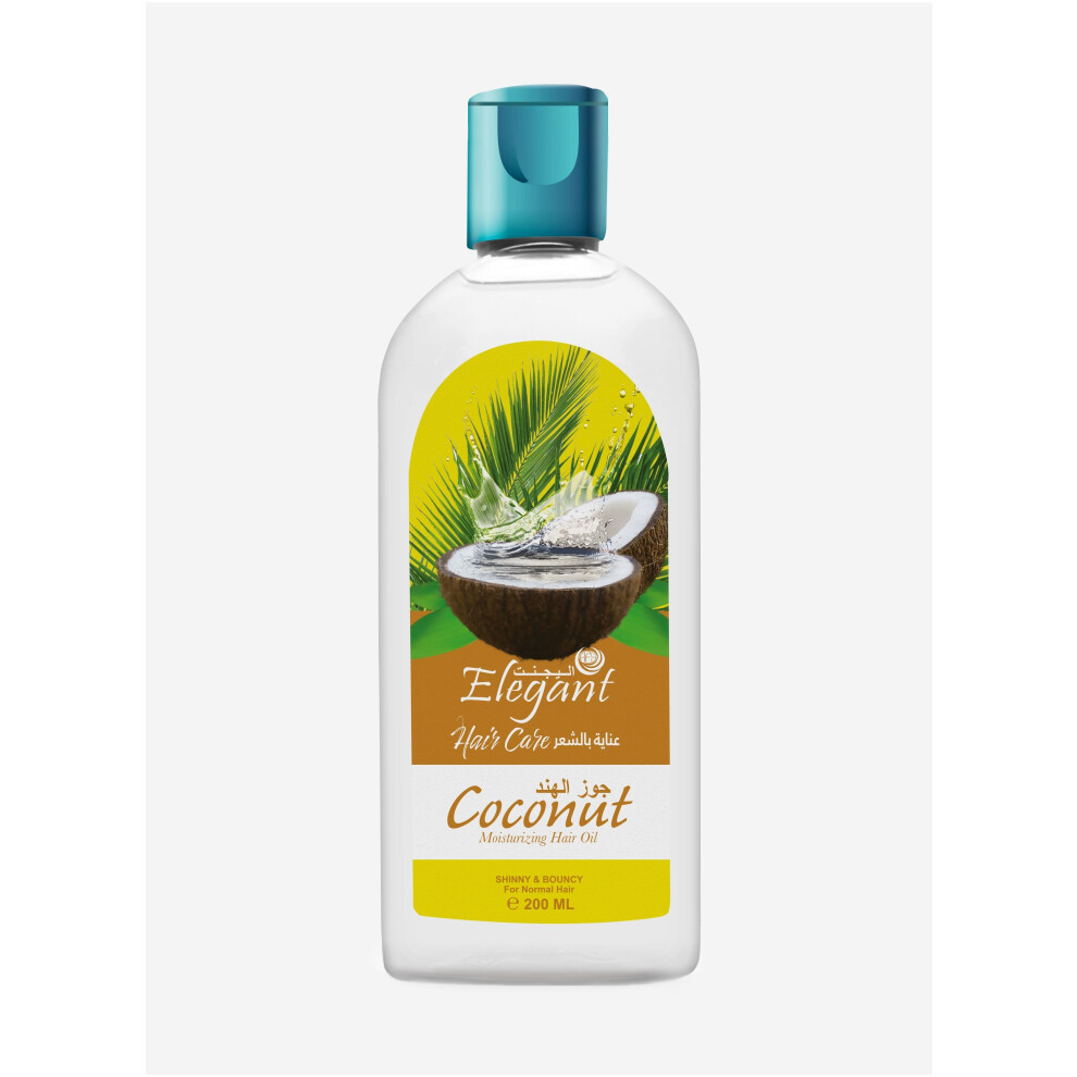Elegant Coconut Hair Oil  Nourishing & Moisturizing, Promotes Healthy Hair Growth, Reduces Hair Fall, Restores Shine 200ml